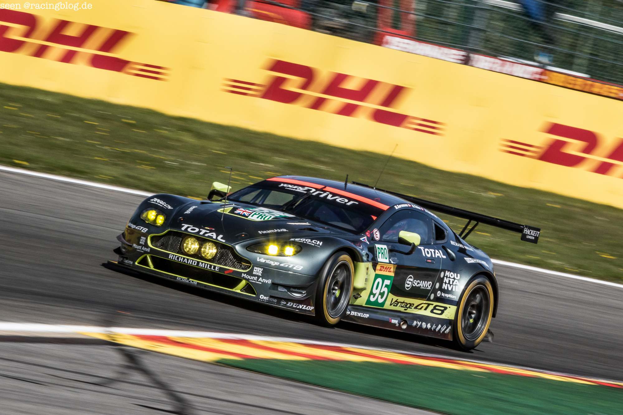 Car # 95 / ASTON MARTIN RACING / GBR / Aston Martin Vantage / Nicki Thiim (DNK) / Marco S¿rensen (DNK) / Darren Turner (GBR) – WEC 6 Hours of Spa – Circuit de Spa-Francorchamps – Spa – Belgium