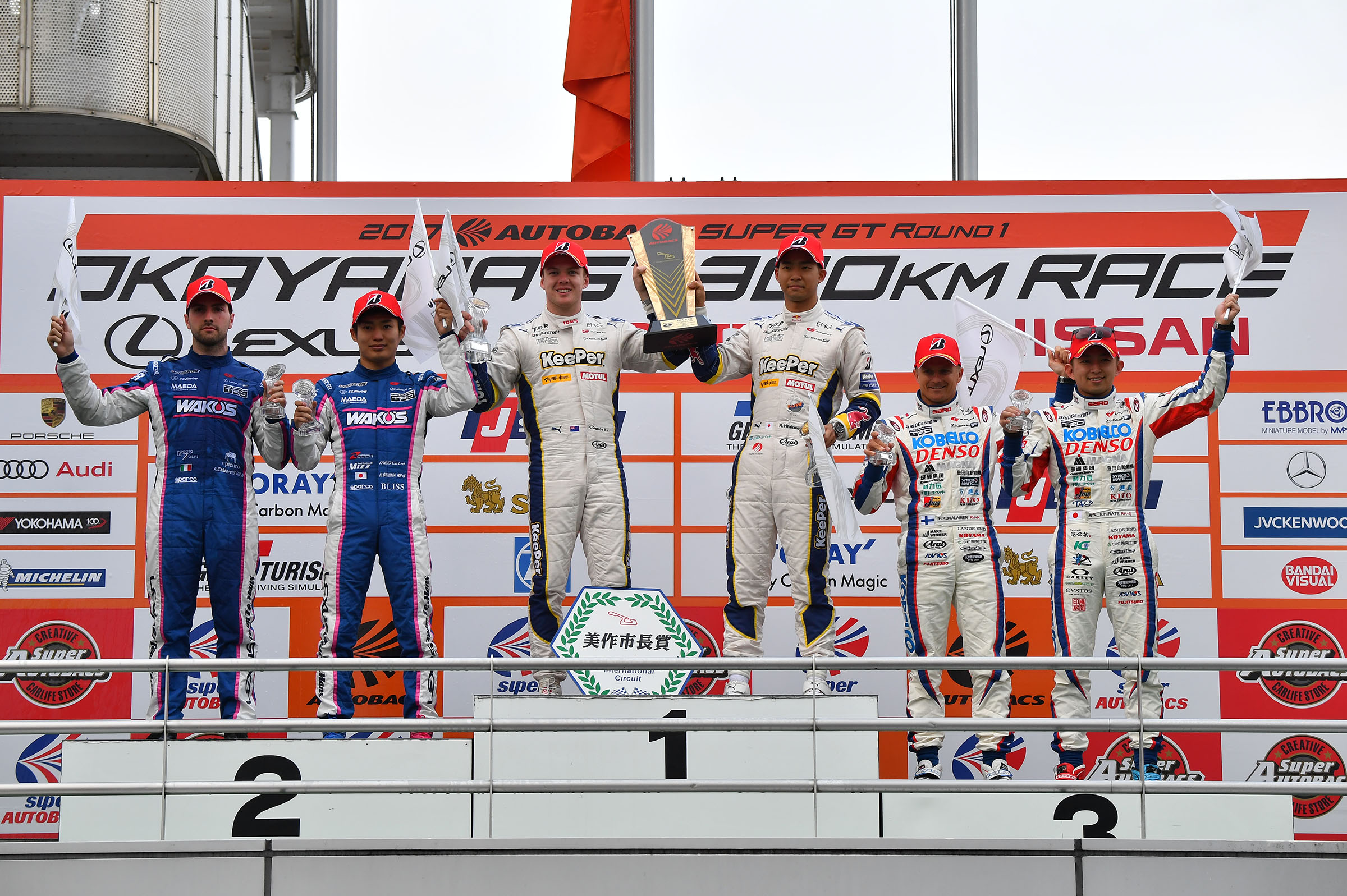 Super GT Okayama 2017 GT500 Podium