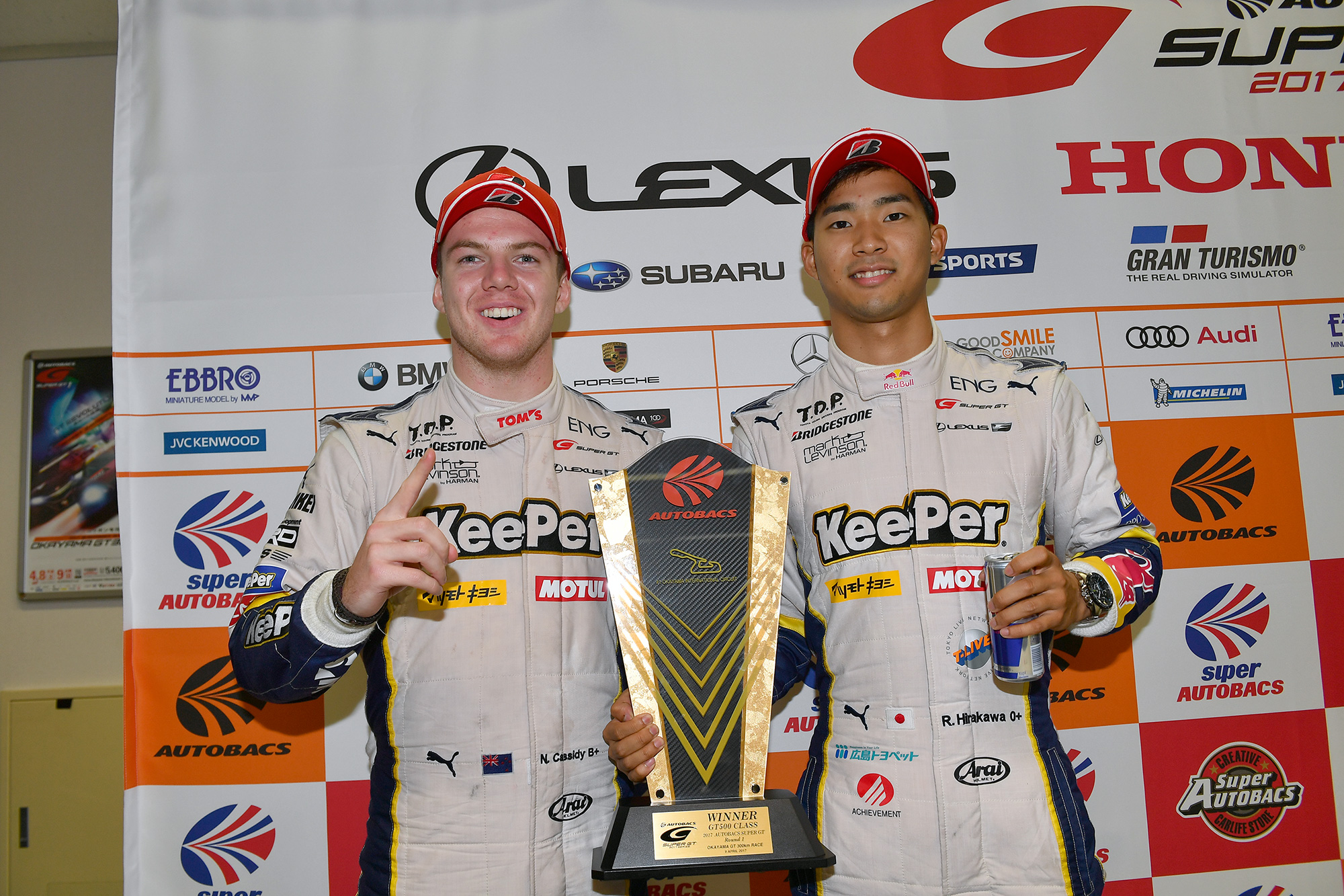 Super GT Okayama 2017 GT500 Winners