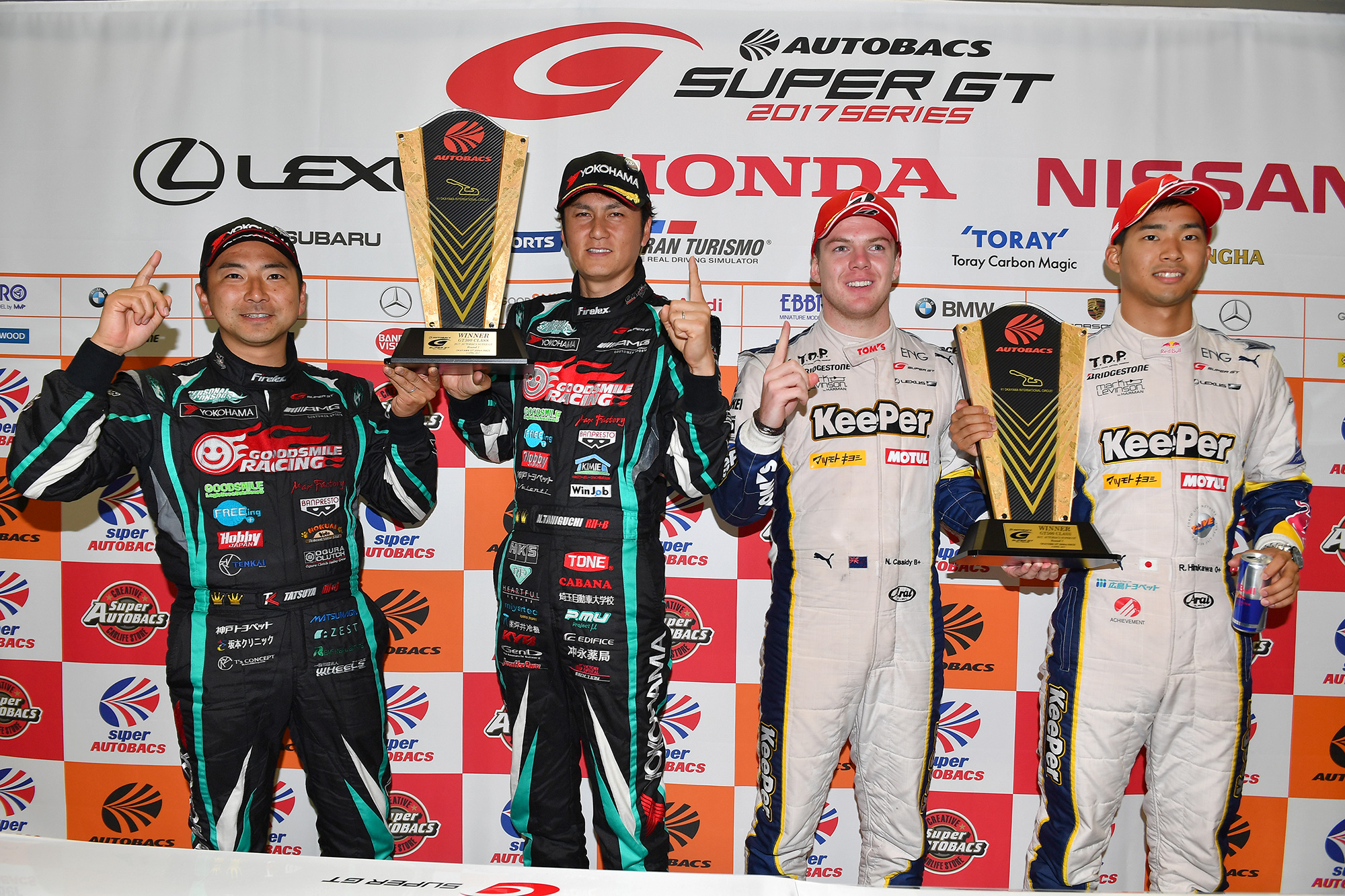 Super GT Okayama 2017 Okayama Winners