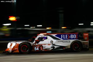 IMSA WeatherTech SportsCar Championship<br /> Rolex 24 Hours<br /> Daytona Beach, Florida, USA<br /> Sunday 28 January 2018<br /> #54 CORE autosport ORECA LMP2, P: Jon Bennett, Colin Braun, Romain Dumas, Loic Duval<br /> World Copyright: Jake Galstad<br /> LAT Images<br /> ref: Digital Image galstad-DIS-ROLEX-0118-308325