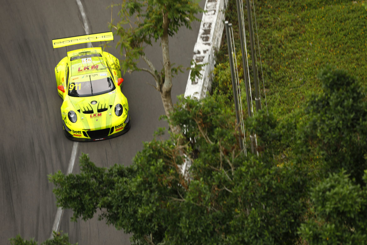 Porsche 911 GT3 R, Manthey-Racing (911), Laurens Vanthoor (B), Macau 2018