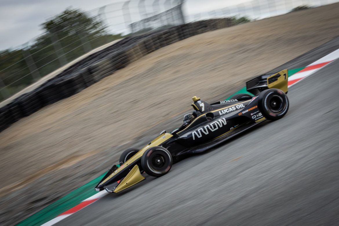 NTT IndyCar private test at WeatherTech Lagana Seca Raceway