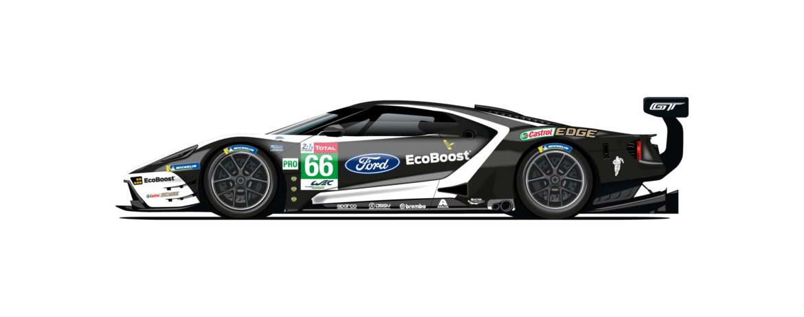Historische Farben für Ford GT