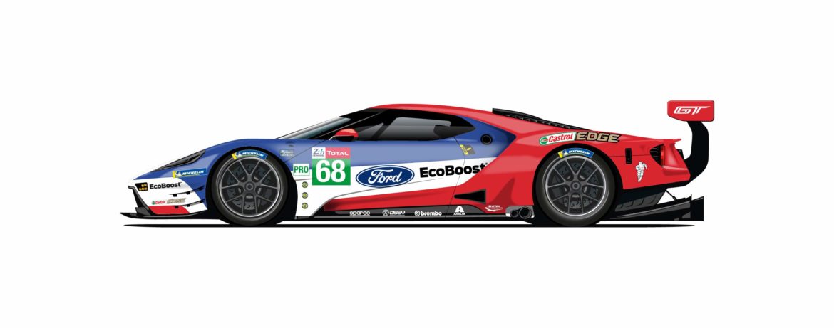 Historische Farben für Ford GT