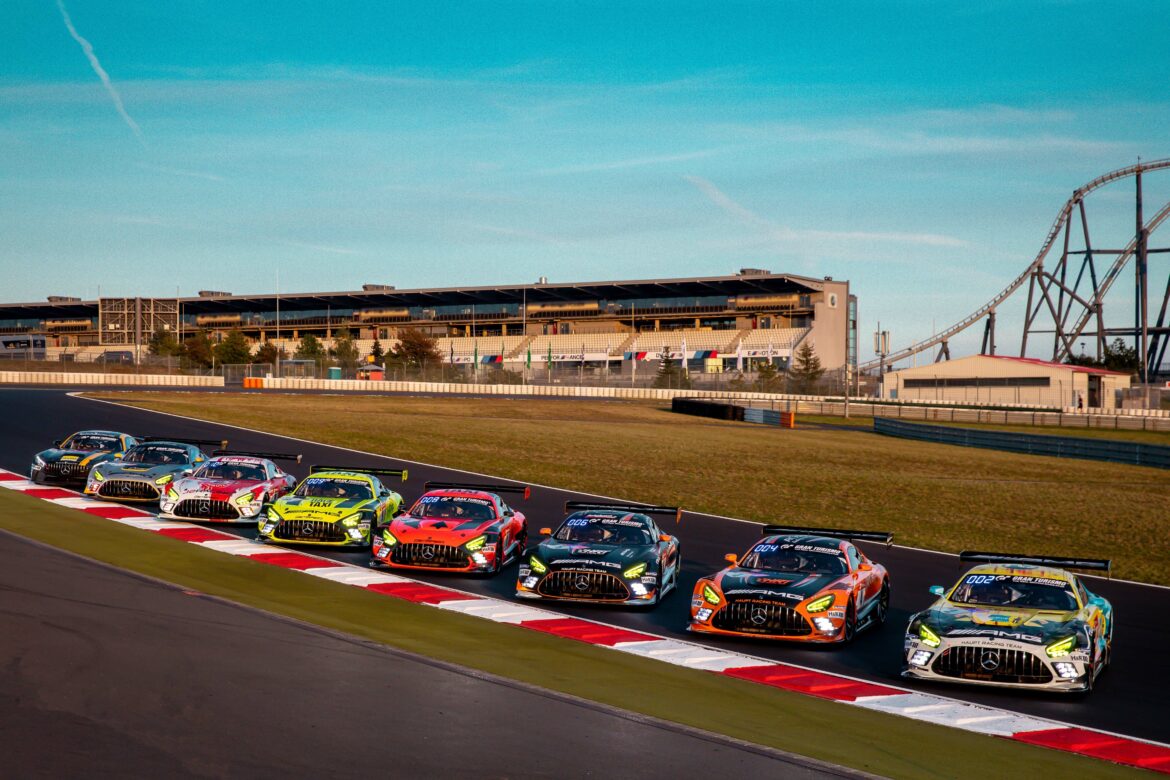 Mercedes-AMG reist mit starkem Aufgebot und als Führender in der Herstellerwertung zum 24-Stunden-Rennen auf dem NürburgringMercedes-AMG heading to the Nürburgring 24-hour race with a strong line-up and as leaders in the manufacturers’ standings