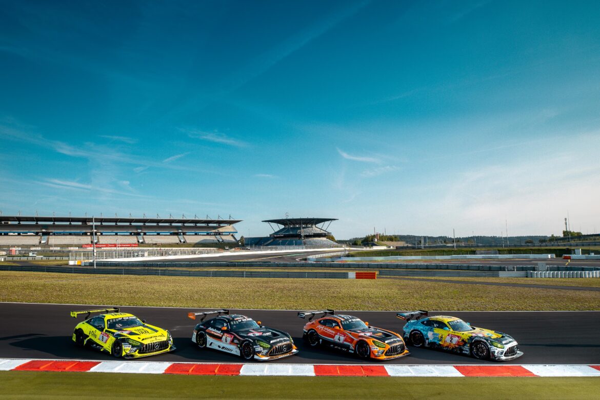 Mercedes-AMG reist mit starkem Aufgebot und als Führender in der Herstellerwertung zum 24-Stunden-Rennen auf dem NürburgringMercedes-AMG heading to the Nürburgring 24-hour race with a strong line-up and as leaders in the manufacturers’ standings