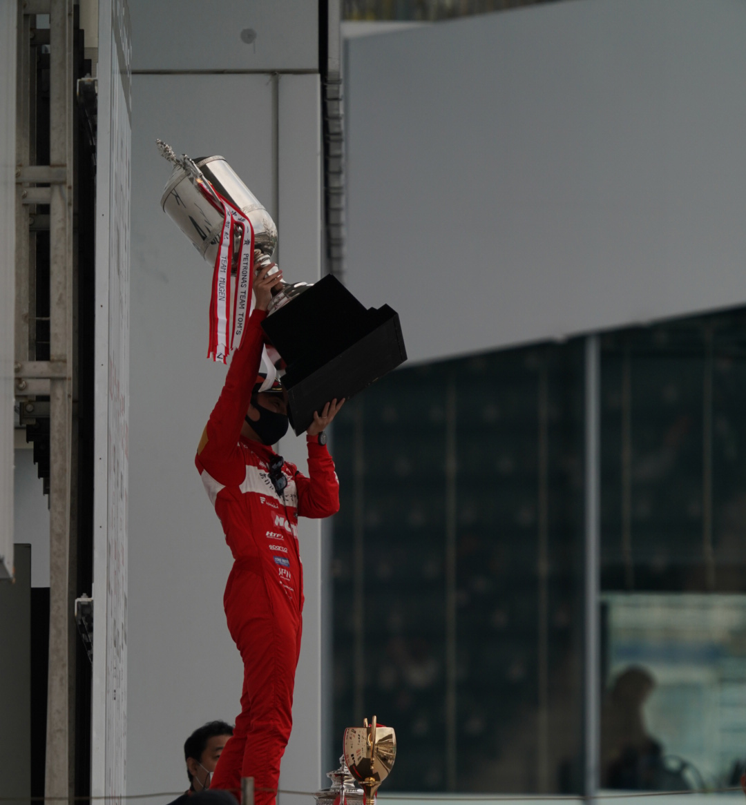 Super Formula JAF Grand Prix Suzuka 2021 Tomoki Nojiri Championship Trophy 2