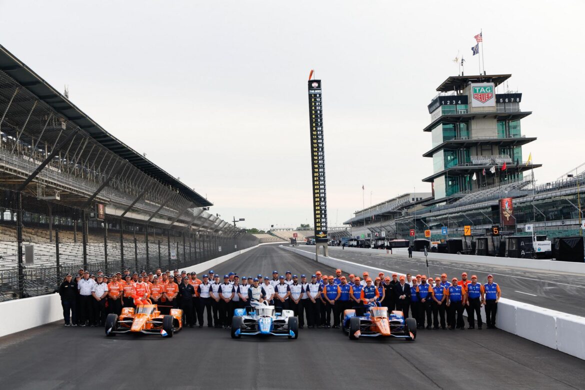 Rinus VeeKay_ Alex Palou and Scott Dixon – Indianapolis 500 Front Row – By_ Joe Skibinski_Large Image Without Watermark_m58810