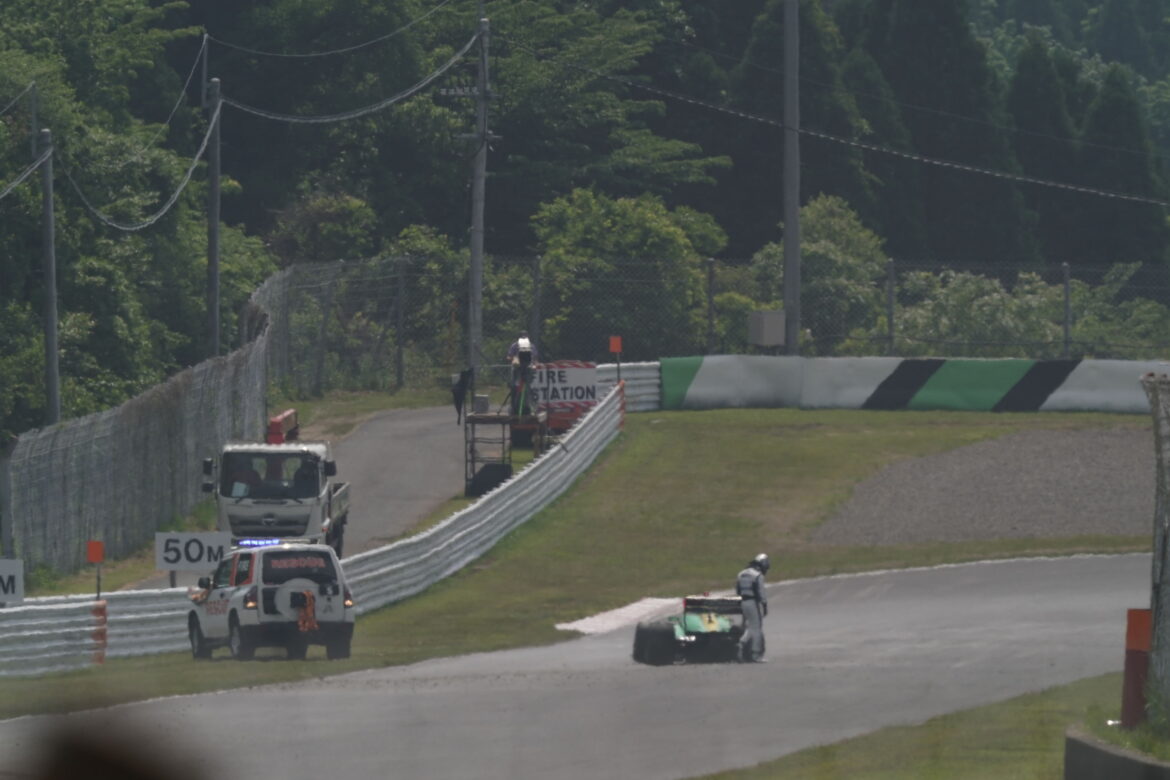 Super Formula Autpolis 2022 Kamui Kobayashi Crash