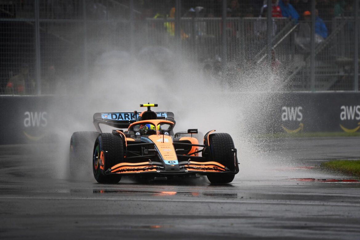 Lando Norris, McLaren MCL36 head on