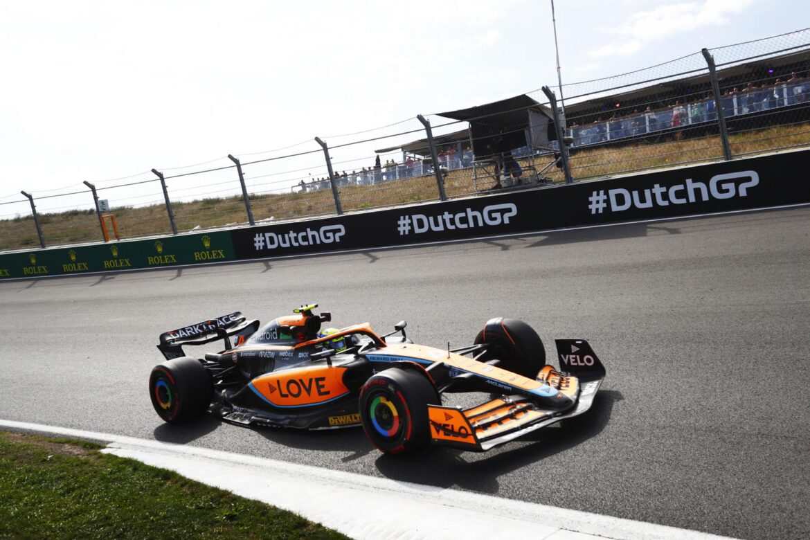 Lando Norris, McLaren MCL36 side on