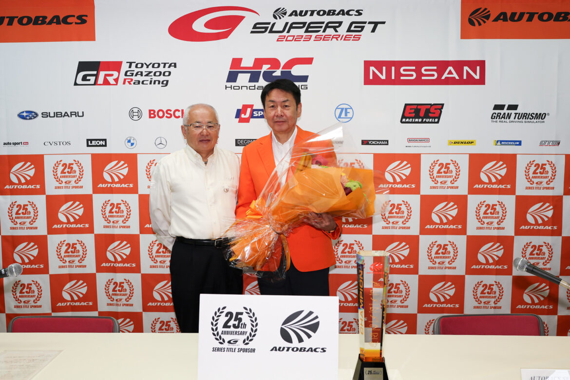 SUPER GT Okayama 2023 GTA Press Conference Masaaki Bandoh Kiomi Kobayashi