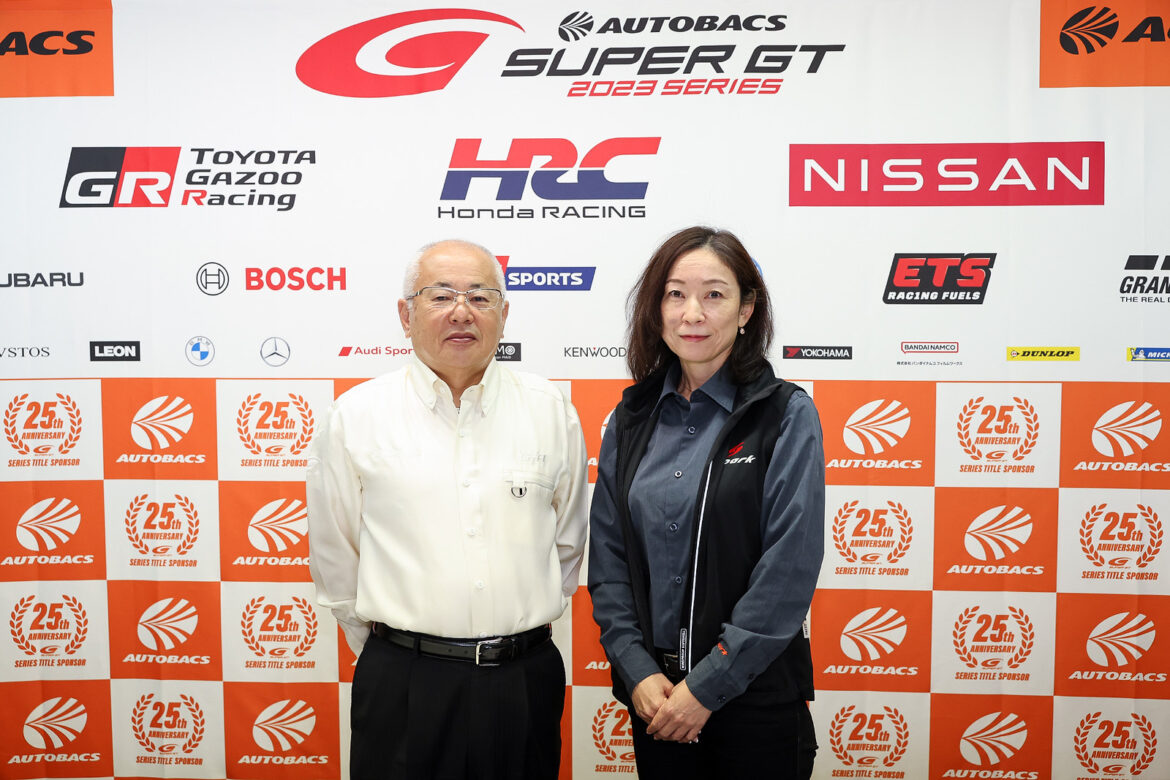 SUPER GT Okayama 2023 GTA Press Conference Masaaki Bandoh Takako Yajima