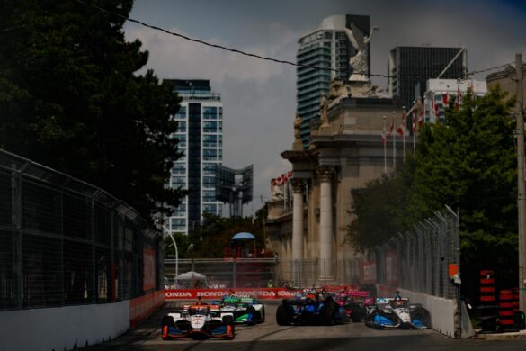 First lap incident with Ryan Hunter-Reay_ Jack Harvey and Tom Blomqvist – Honda Indy Toronto – By_ Joe Skibinski_Large Image Without Watermark_m87038