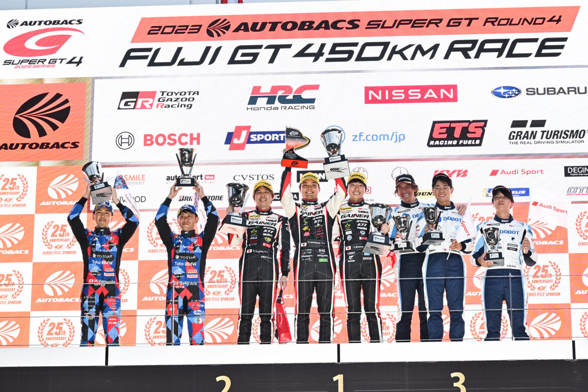 SUPER GT Fuji 2023 GT300 Podium