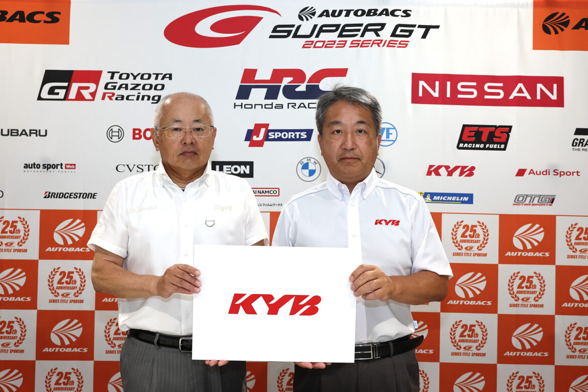 SUPER GT Fuji 2023 GTA Press Conference KYB New Series Sponsor