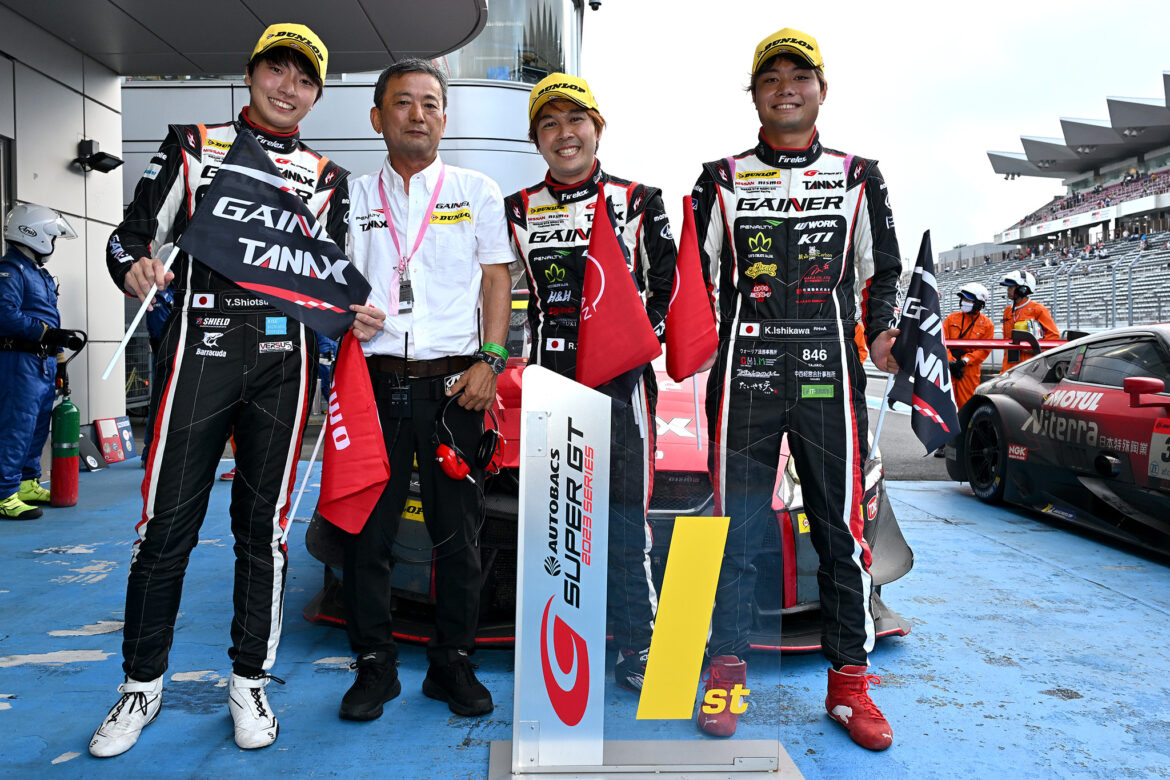 SUPER GT Fuji 2023 Ryuichiro Tomita Keishi Ishikawa Yusuke Shiotsu Win