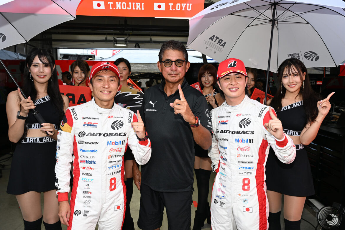 SUPER GT Sportsland SUGO 2023 #8 ARTA Mugen NSX-GT Tomoki Nojiri Toshiki Oyu Pole Position+