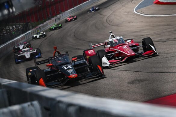Santino Ferrucci and Josef Newgarden – Hy-Vee INDYCAR Race Weekend – Hy-Vee One Step 250 – By_ James Black_Large Image Without Watermark_m112909