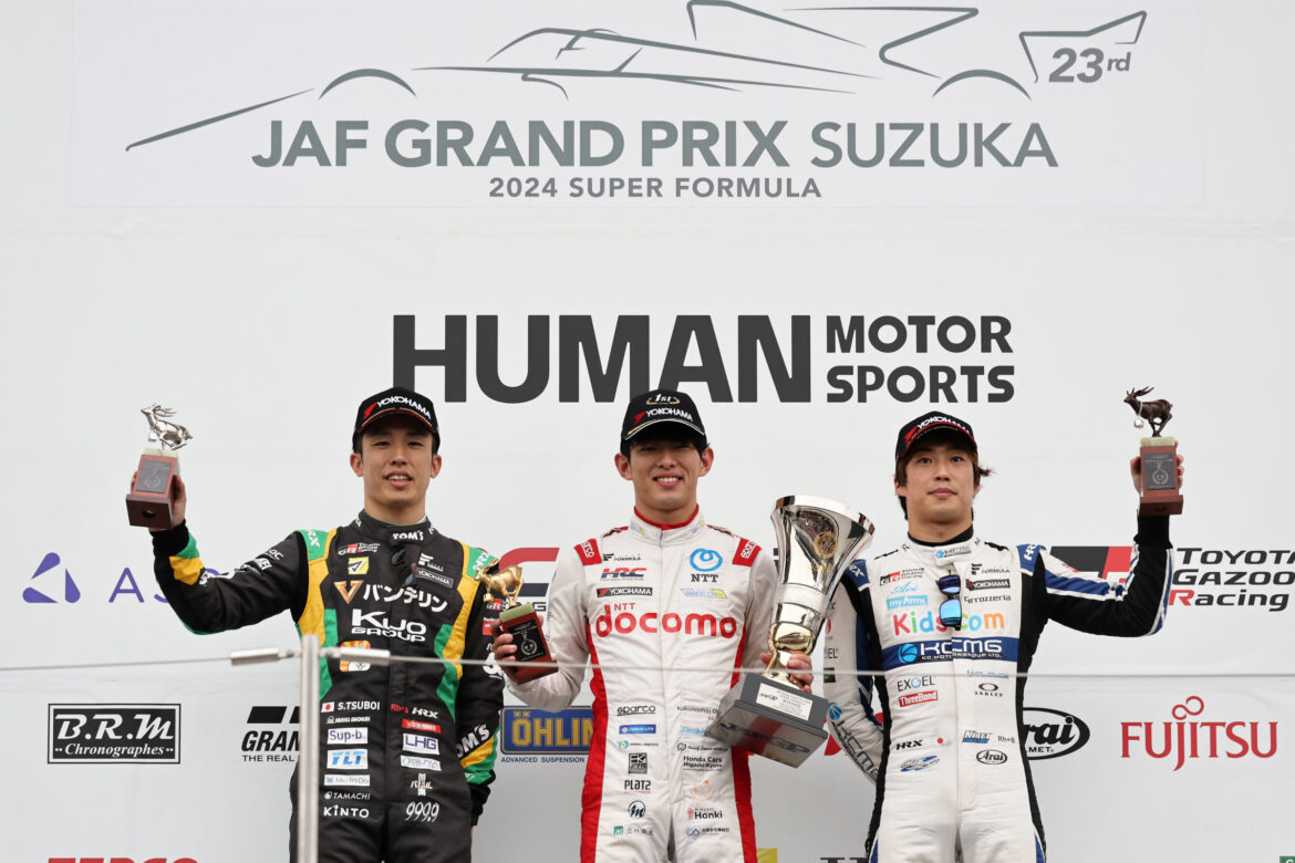 SUPER FORMULA Suzuka 2024 JAF Grand Prix Podium