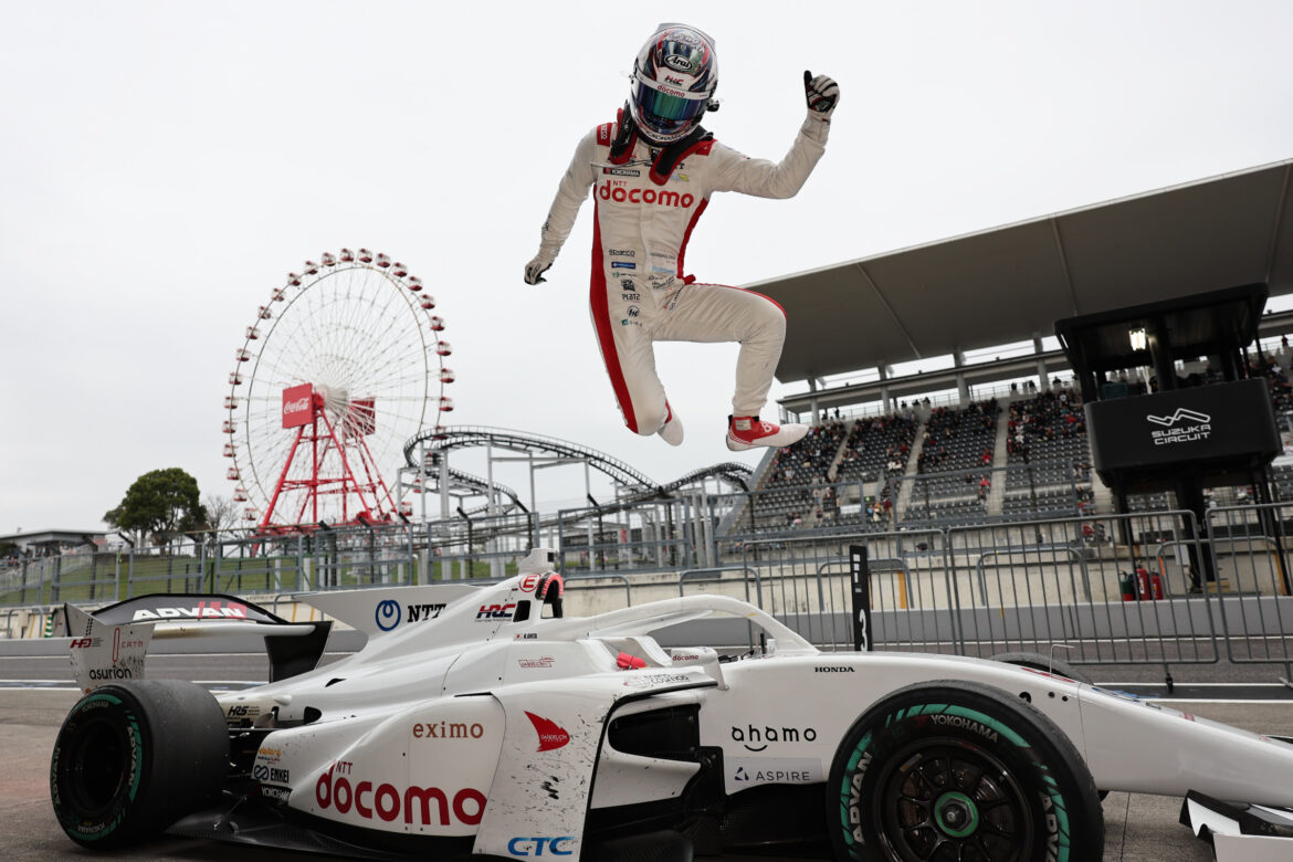 SUPER FORMULA Suzuka 2024 Kakonshin Ohta Win Celebration
