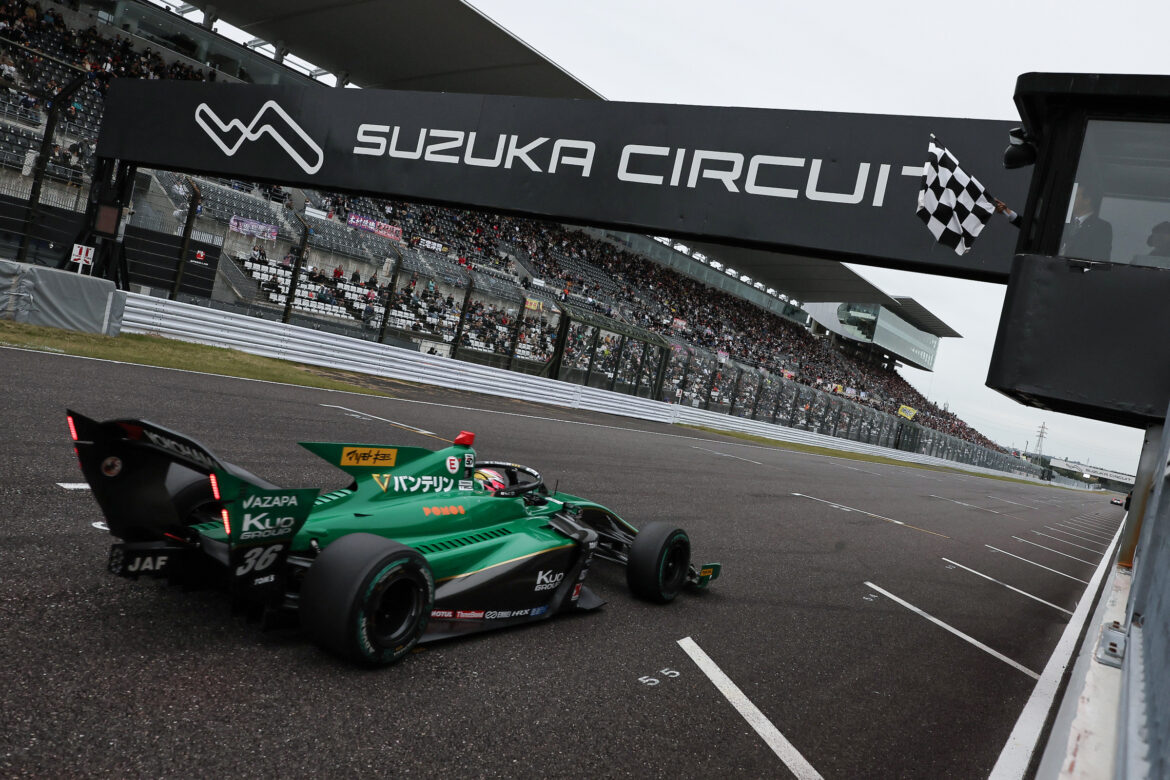SUPER FORMULA Suzuka 2024 Sho Tsuboi Finish